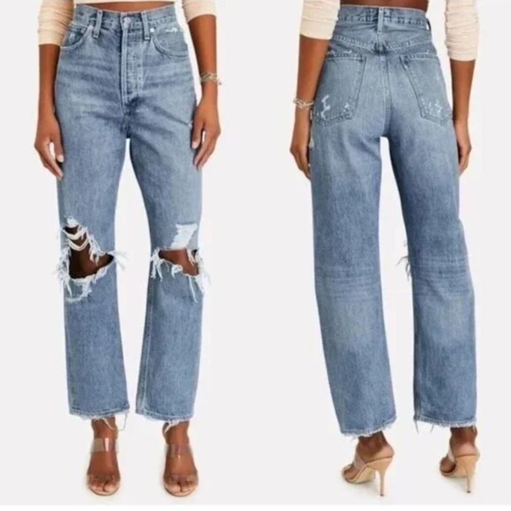 AGOLDE 90s mid rise straight jean